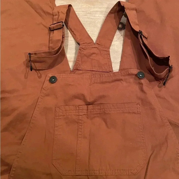 Unisex Blue Steel Rust Colored Overalls Slim 42 - Picture 2 of 15